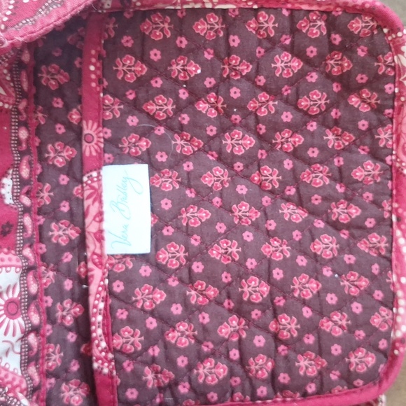 Vera Bradley Mesa Red Quilted Cotton Tote Bag Retired Paisley - Picture 8 of 12